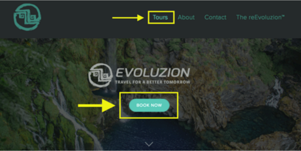 Intuitive booking navigation